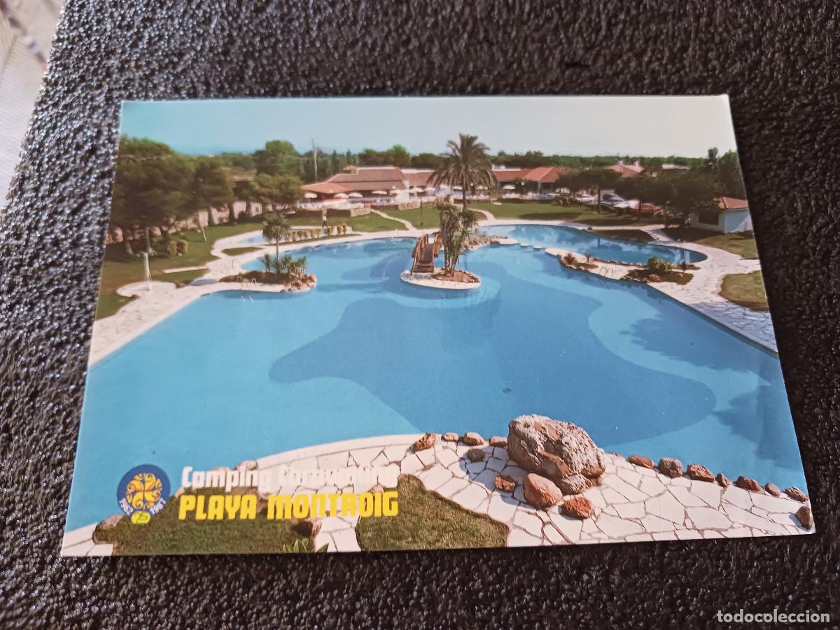 Postales: 1 camping caravaning playa montroig, tarragona