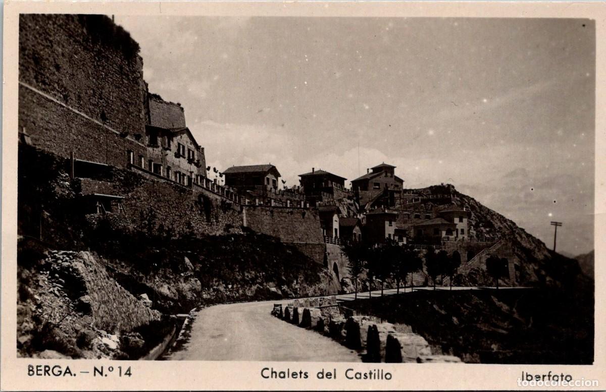 Postales: Berga - Chalets del Castillo - Iberfoto 14 - Prueba ? - Reverso Burdo sin Imprimir - 137x88mm
