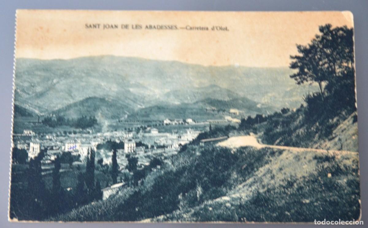 Postales: POSTAL SANT JOAN DE LES ABADESSES - CARRETERA D&acute;OLOT (GIRONA)