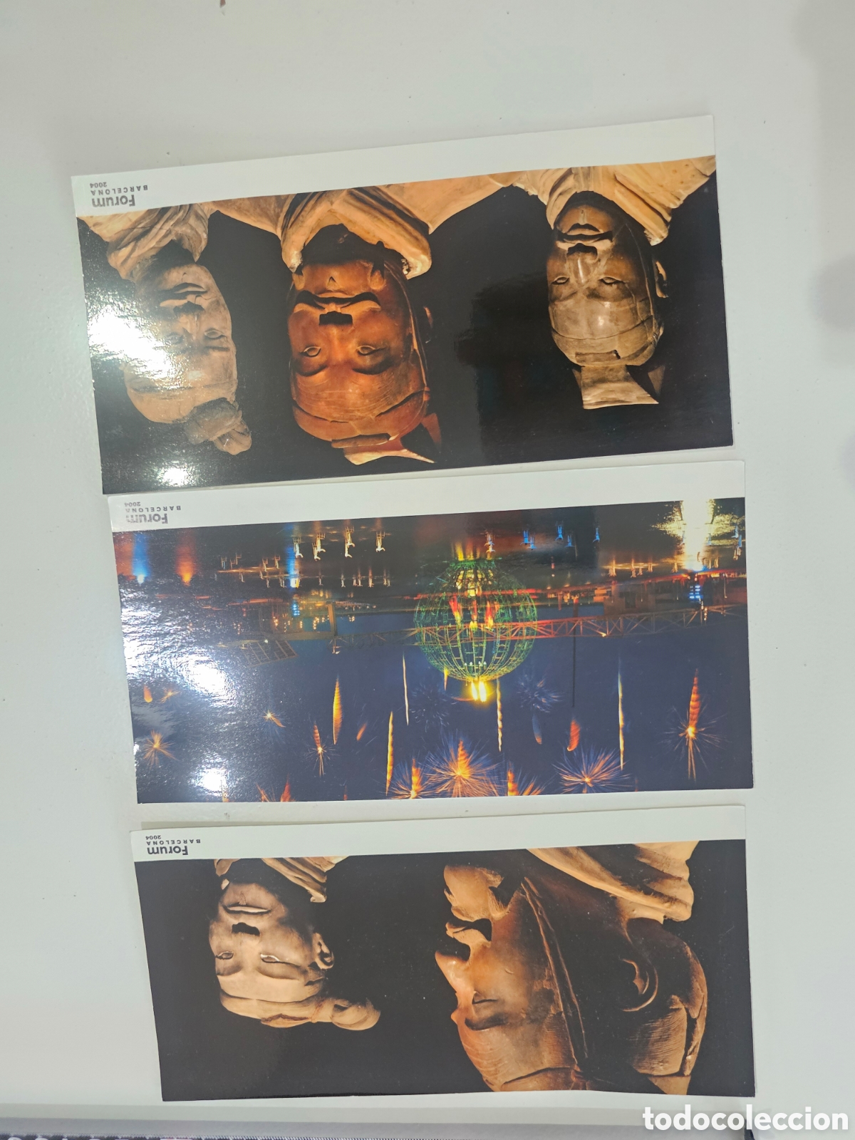Postales: Postal de gran tama&ntilde;o del F&ograve;rum de les Cultures 2004 Barcelona Guerrers de Xian, Moure el m&oacute;n espect