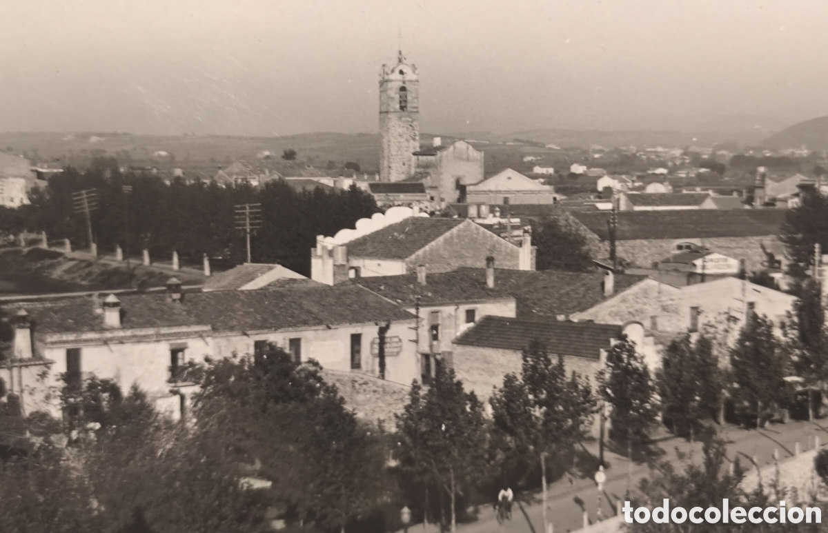 Postales: MOLLET DEL VALL&Egrave;S VISTA PARCIAL POSTAL FOTOGR&Aacute;FICA CIRCULADA C. 1955