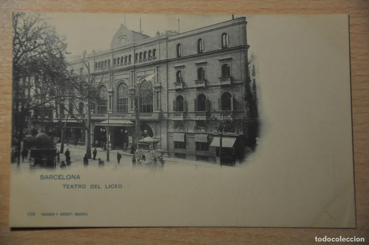 Postales: postal barcelona, teatro del liceo, hauser y menet 256