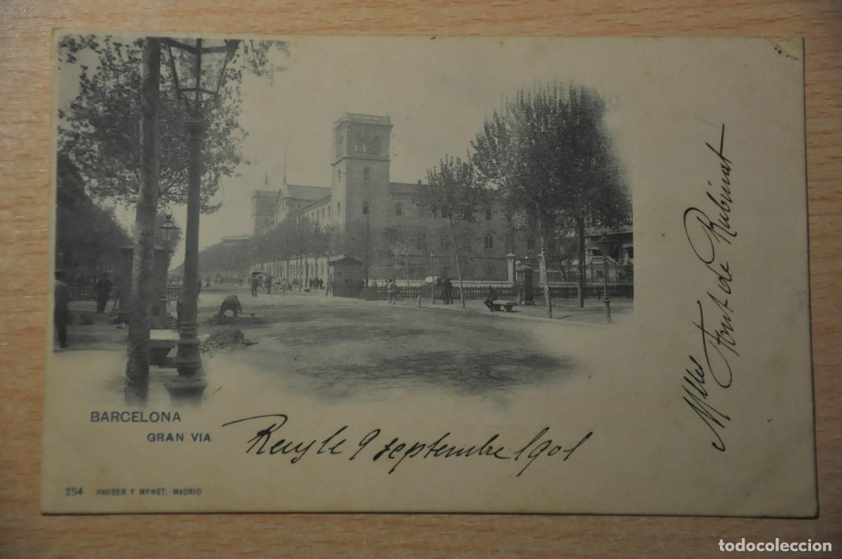 Postales: postal barcelona, gran via, hauser y menet 254