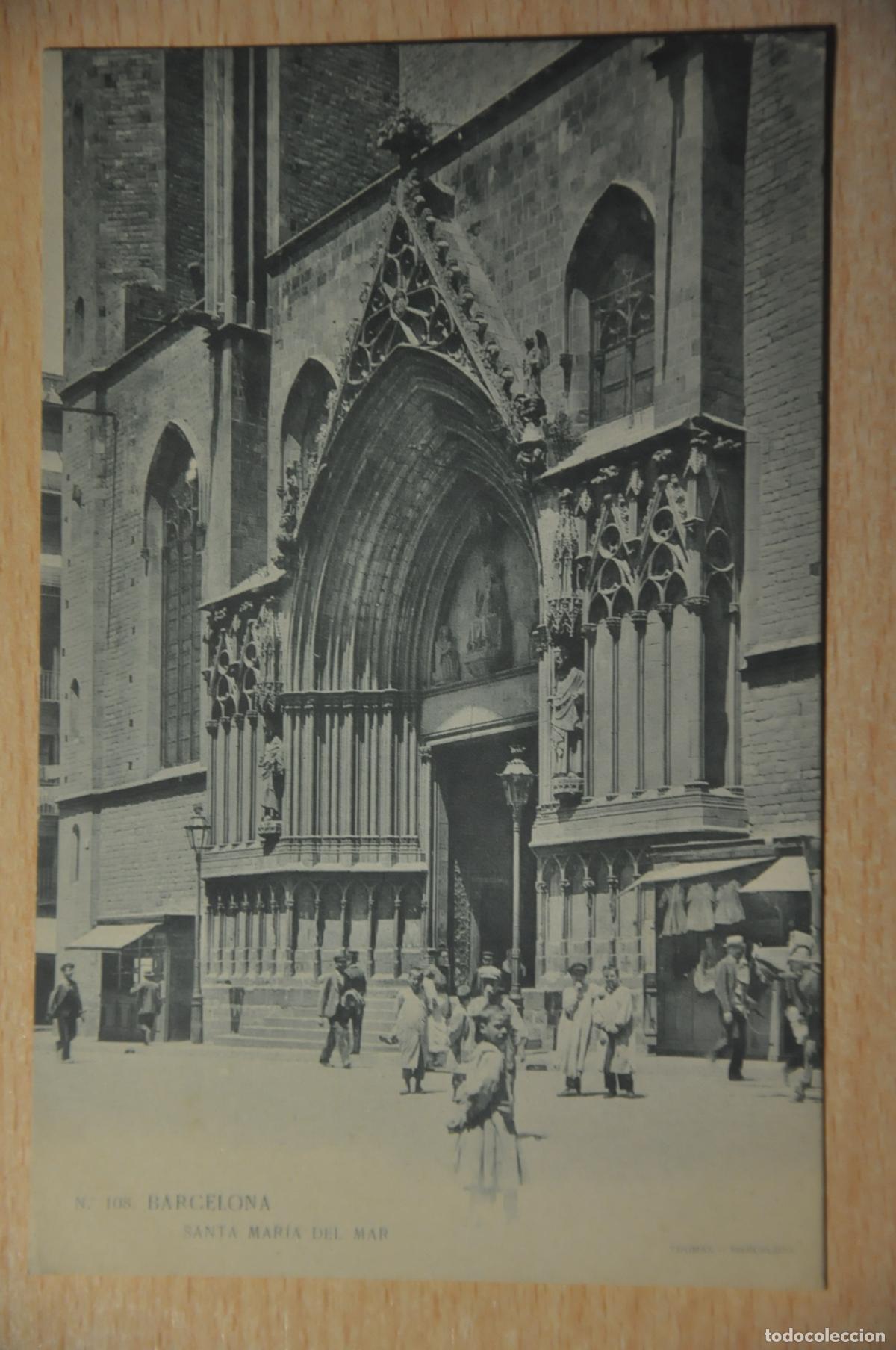Postales: postal barcelona, santa maria del mar, n&ordm;108