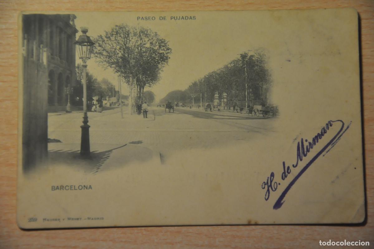 Postales: postal barcelona, paseo de pujadas, hauser y menet 259