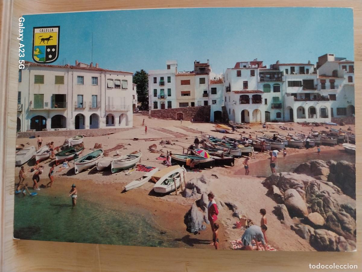 Postales: CALELLA PALAFRUGELL PLAYA ANIMADA ED OSCAR COLOR 4 SC ORIGINAL BARCAS