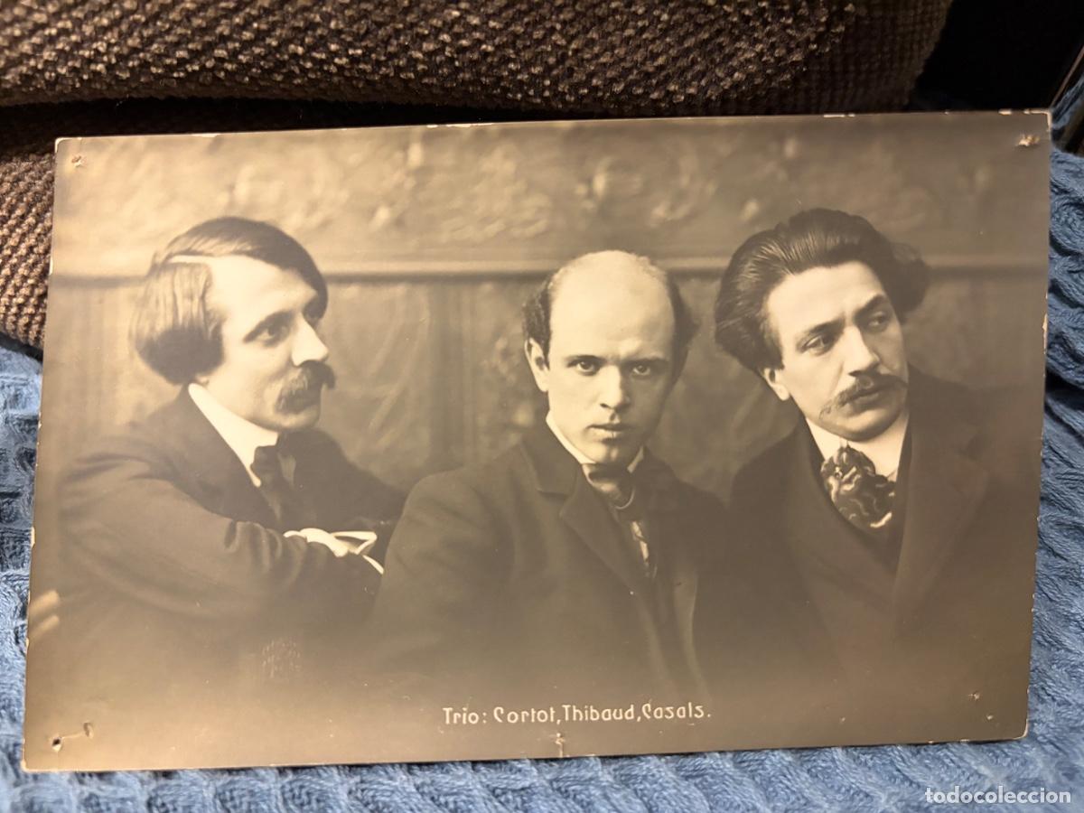 Postales: Postal fotogr&agrave;fica Pau Casals - Trio Cortot - Thibaud - Casals - Editada Lausanne