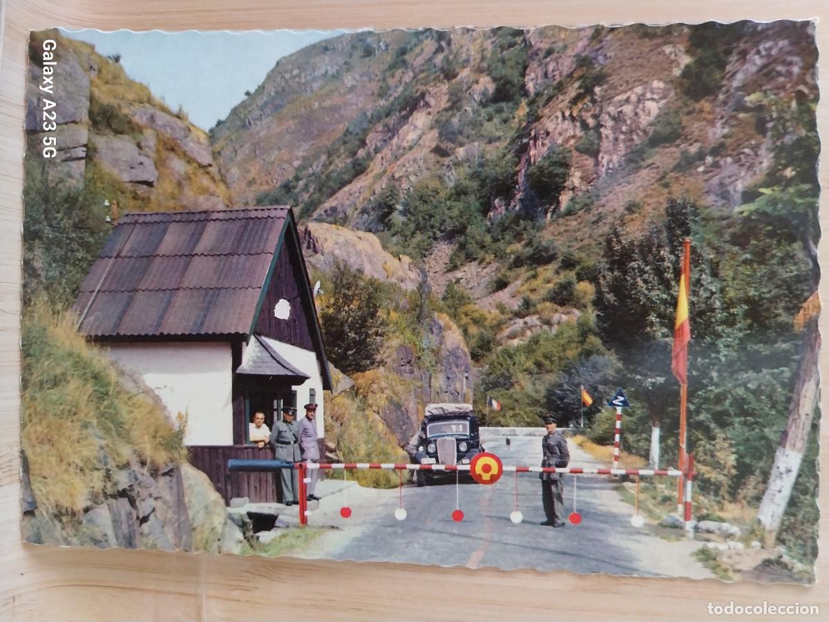 Postales: PONT DE REY FRONTERA VALLE ARAN PIRINEOS DE LERIDA ED GARRABELLA 5050 SC ORIGINAL ANIMADA GUARDIAS