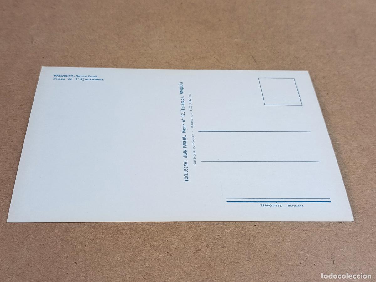 Postales: ANOIA - POSTAL MASQUEFA - PLA&Ccedil;A DE LAJUNTAMENT - Foto 2