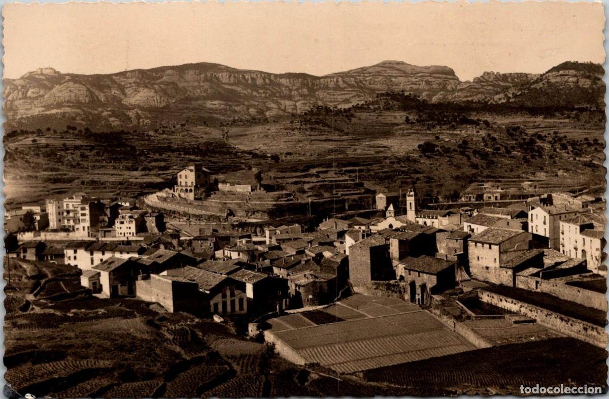 Postales: Sant Lloren&ccedil; Savall - Vista panor&aacute;mica, al fons Tur&oacute; del Montcau - F. Oliv&eacute; - 141x93mm