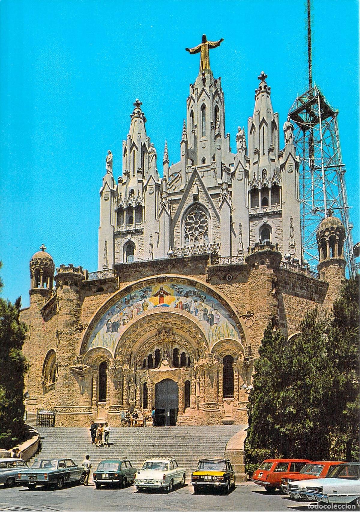 Postales: Postal Templo Expiatorio del Tibidabo en Barcelona