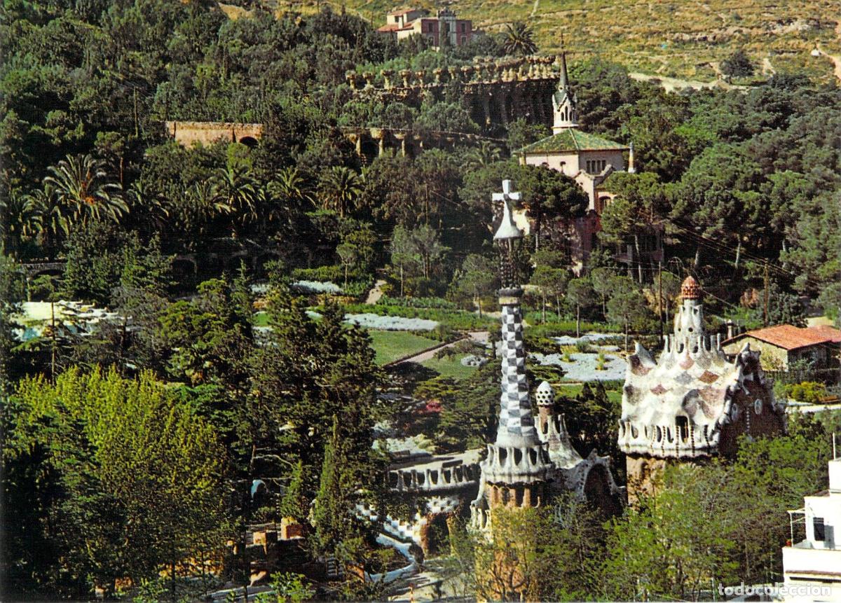 Postales: Postal de Barcelona - Vista General del Parque G&uuml;ell de Gaud&iacute;