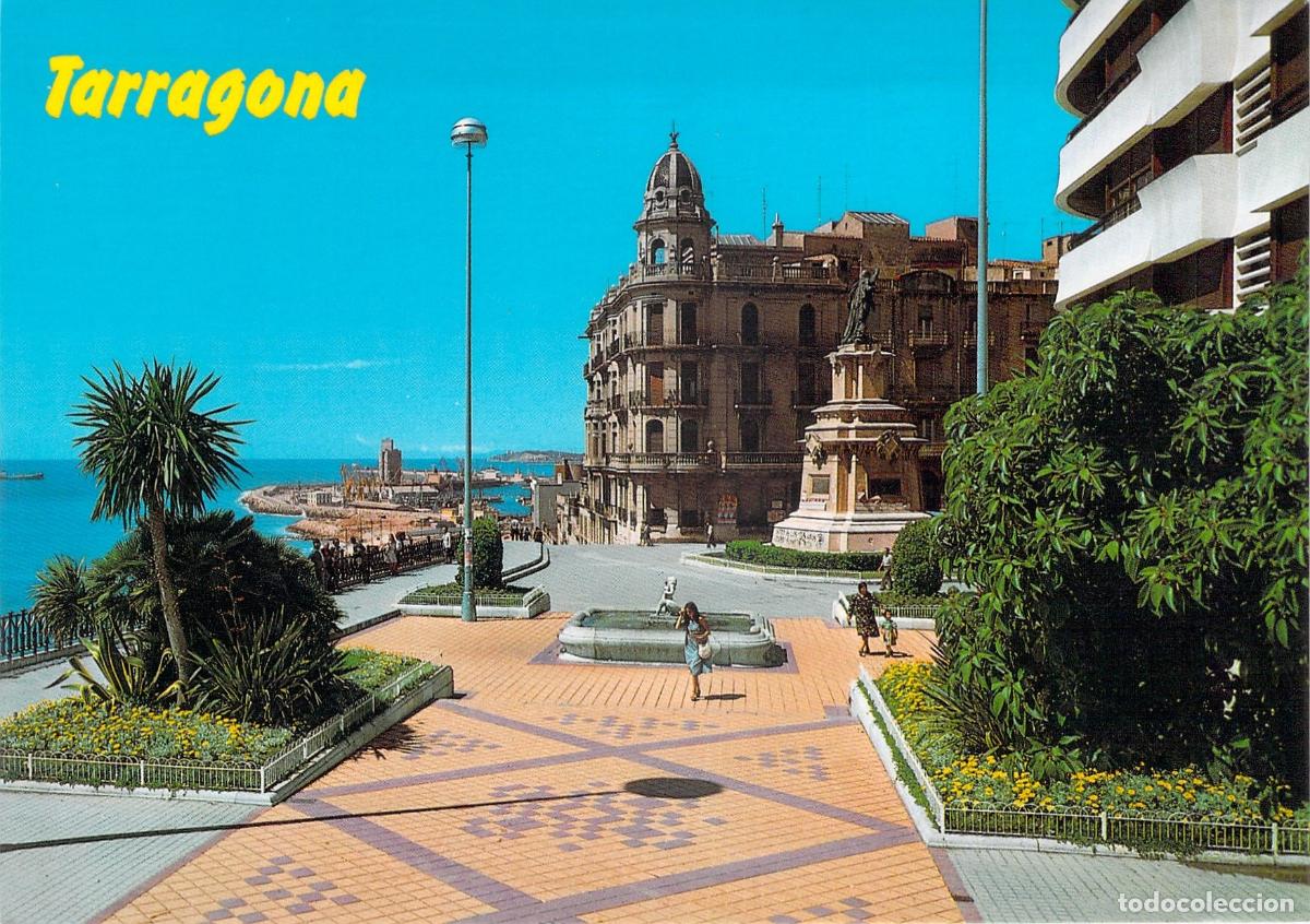 Postales: Postal Tarragona Paseo de Calvo Sotelo y Balc&oacute;n del Mediterr&aacute;neo