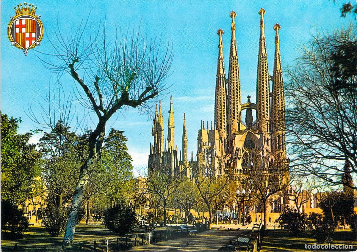 Postales: Postal del Templo de la Sagrada Familia en Barcelona