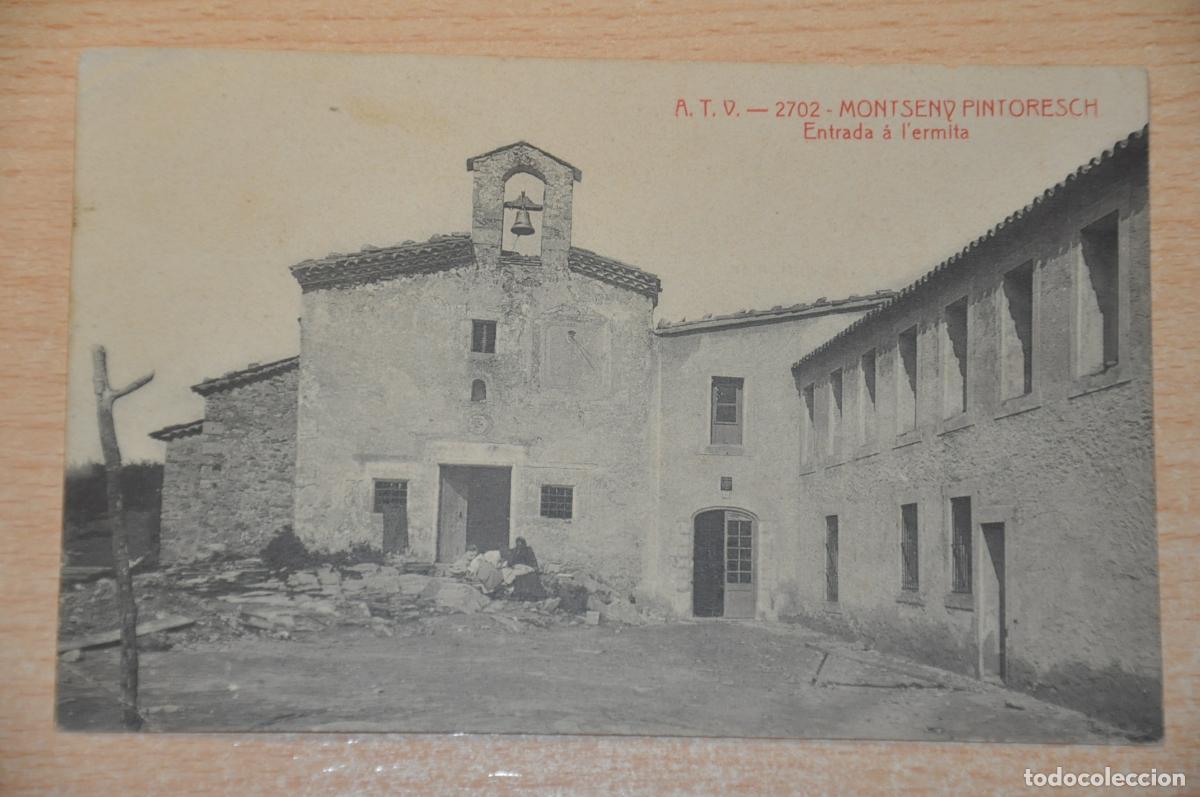 Postales: postal montseny pintoresch, entrada a l&acute;ermita, atv 2702
