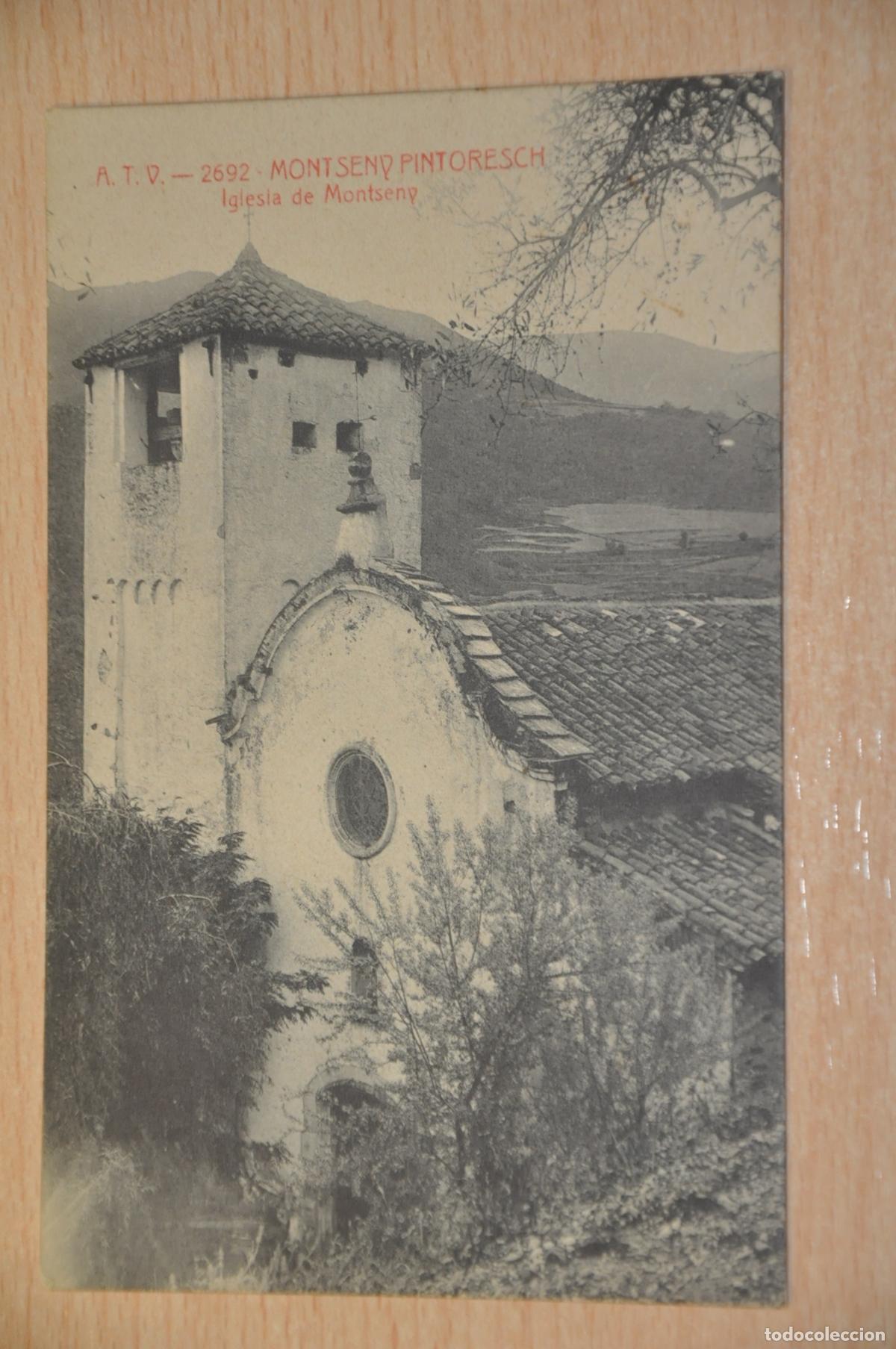 Postales: postal montseny pintoresch, iglesia de montseny, atv 2692