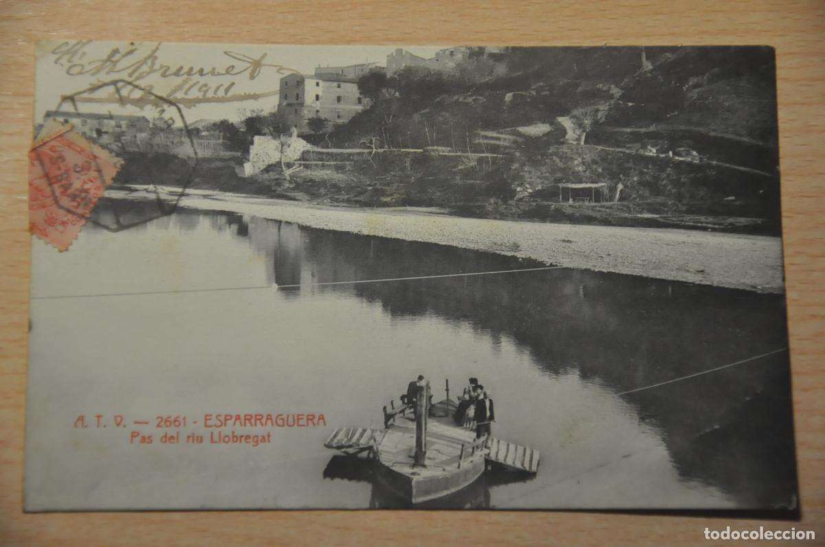 Postales: postal esparraguera, pas del riu llobregat, atv 2661
