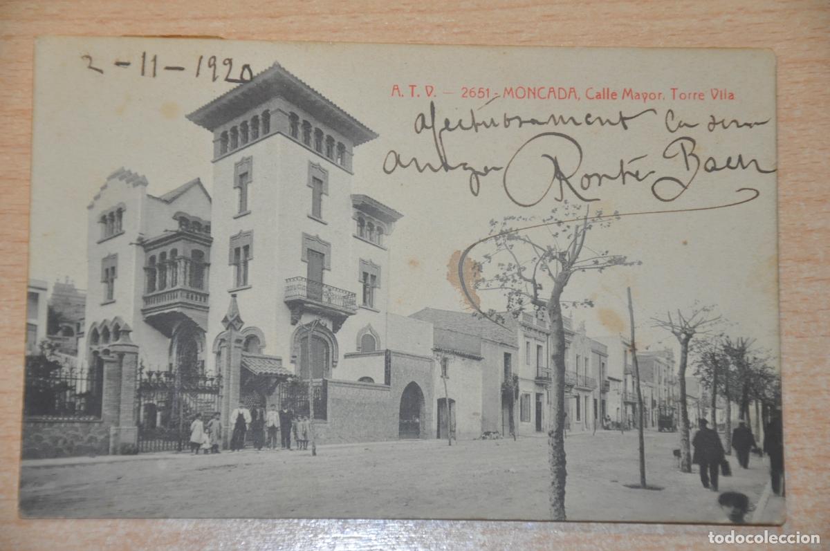 Postales: postal moncada, montcada, calle mayor, torre vila, atv 2651