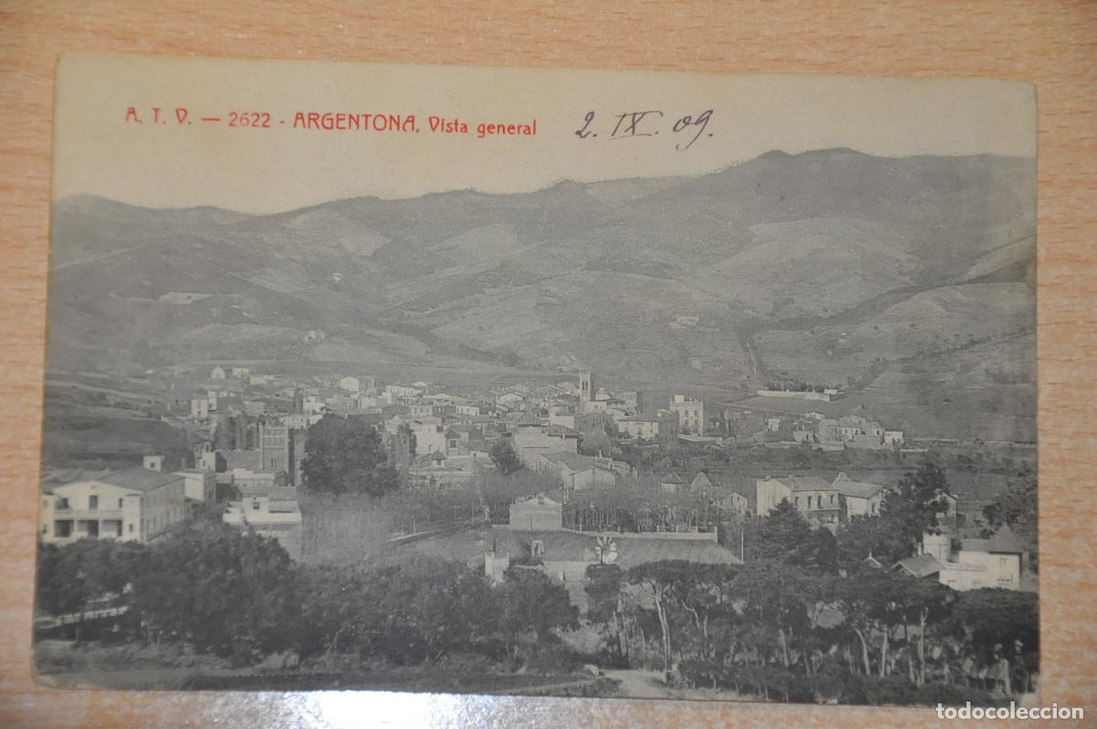 Postales: postal a argentona, vista general, atv 2622