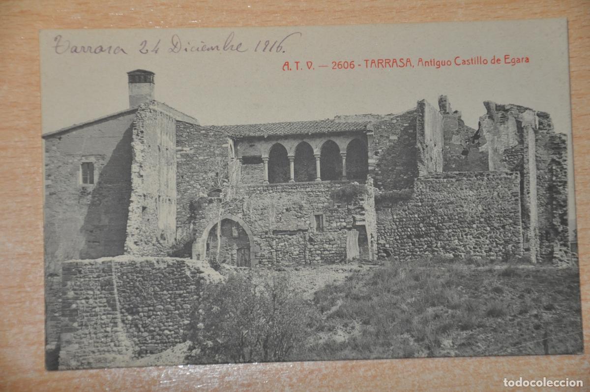 Postales: postal tarrasa, terrassa, antiguo castillo de egara, atv 2606
