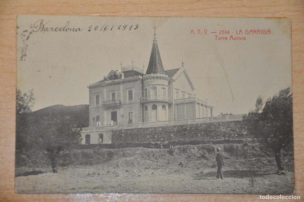 Postales: postal la garriga, torre aurora, atv 2514