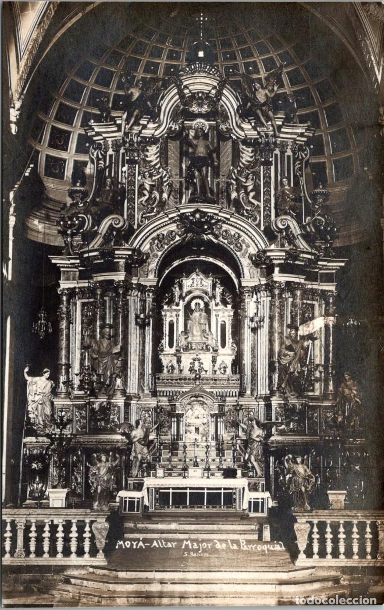 Postales: Moy&agrave; - Altar Mayor de la Parroquial - Fotogr&aacute;fica - Renom - 138x87mm