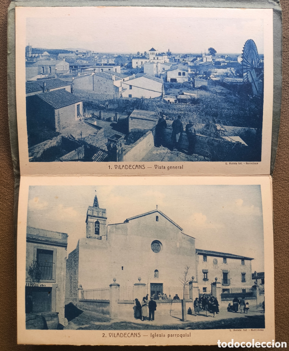 Cartes Postales: VILADECANS POSTAL ED. JUAN MATEU 12 VISTAS BLOC BARCELONA C. 1915