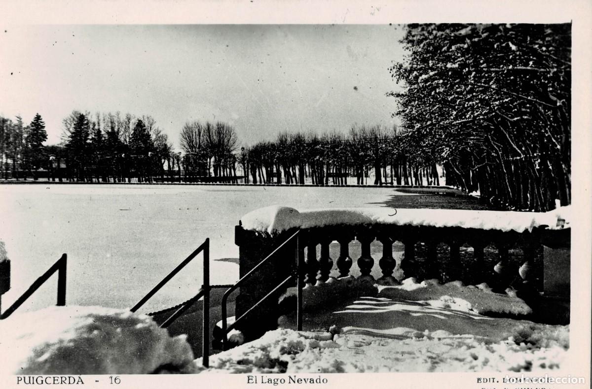 Postales: POSTAL MODERNA DE CATALU&Ntilde;A. PUIGCERDA. EL LAGO NEVADO. P-CAT-2088