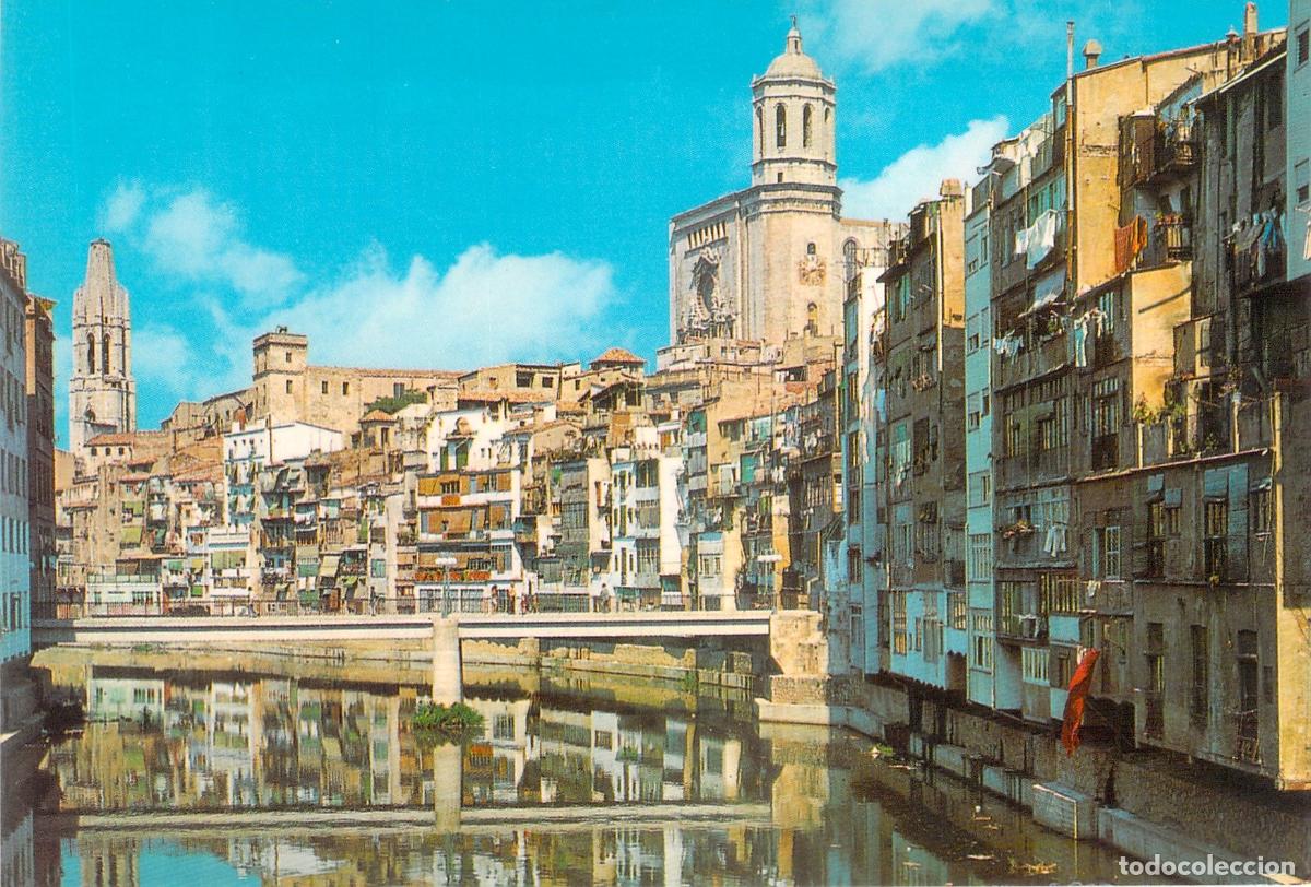 Postales: Postal de Gerona - Vista del R&iacute;o O&ntilde;ar y la Catedral