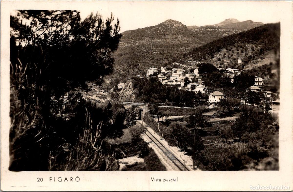 Postales: Figar&oacute; - Vista parcial - Fotogr&aacute;fica - Sin datos - 143x92mm - V&iacute;a del Tren
