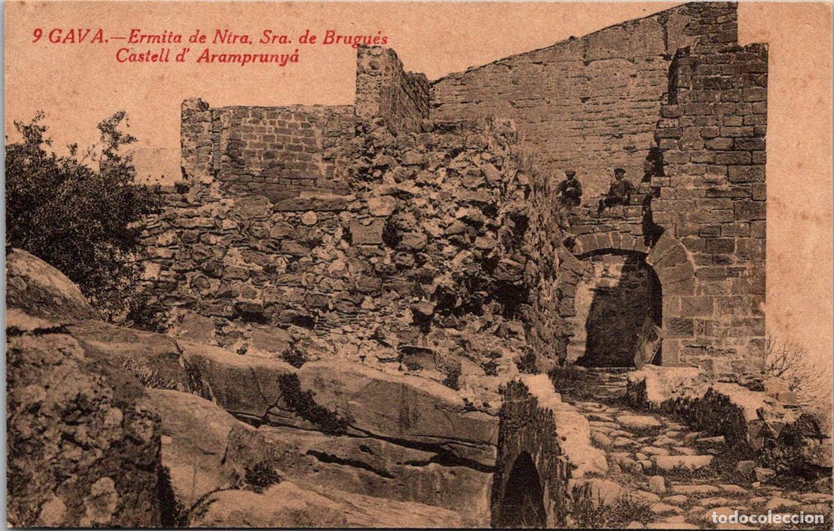 Cartes Postales: Gav&agrave; - Ermita de Ntra. Sra. de Brugu&eacute;s - Castell d'Arampruny&agrave; - n&ordm; 9 - Sin m&aacute;s datos - 135x87mm