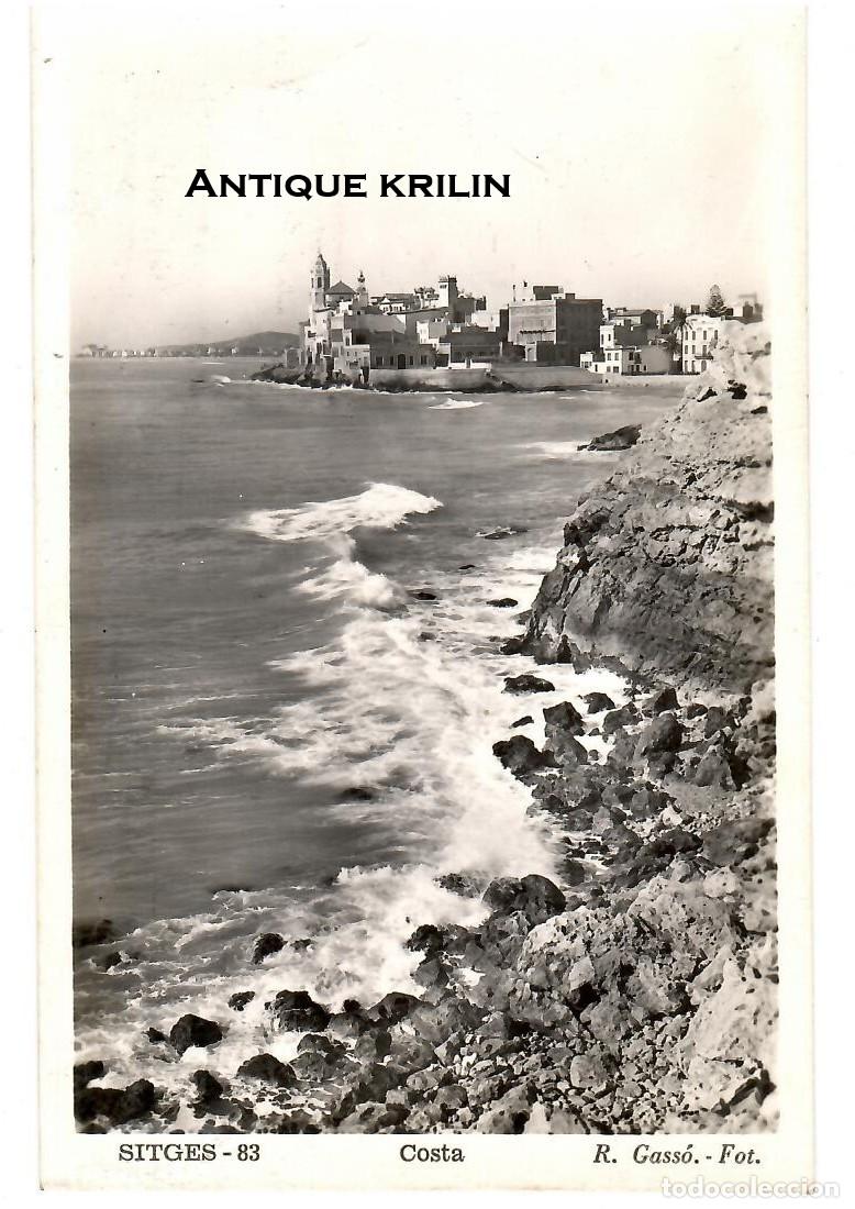 Postales: SITGES N&ordm; 83 COSTA / FOTO R. GASS&Oacute; / FRANQUEADA