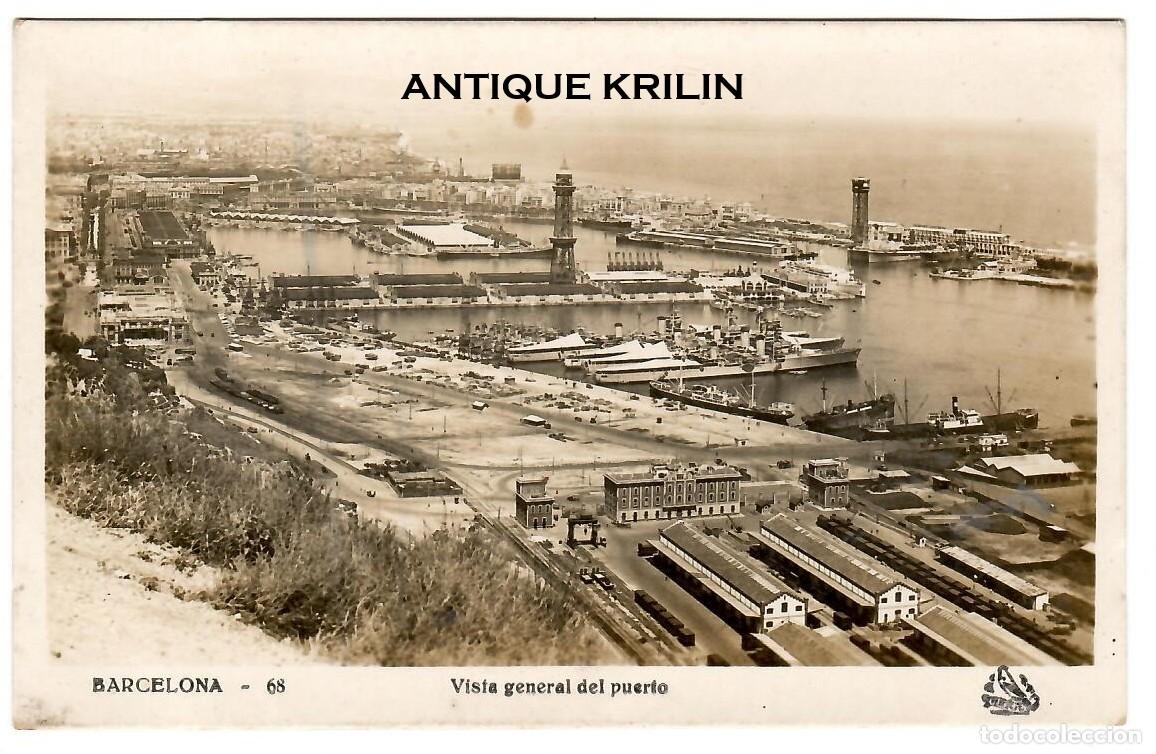 Postales: BARCELONA N&ordm; 68 VISTA GENERAL DEL PUERTO / EDICION ORIOL / SIN FRANQUEAR