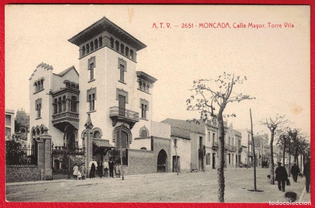 Cartes Postales: MONCADA - CALLE MAYOR TORRE VILA - 2651 - A.T.V. Ed. Angel Toldr&aacute; Viazo