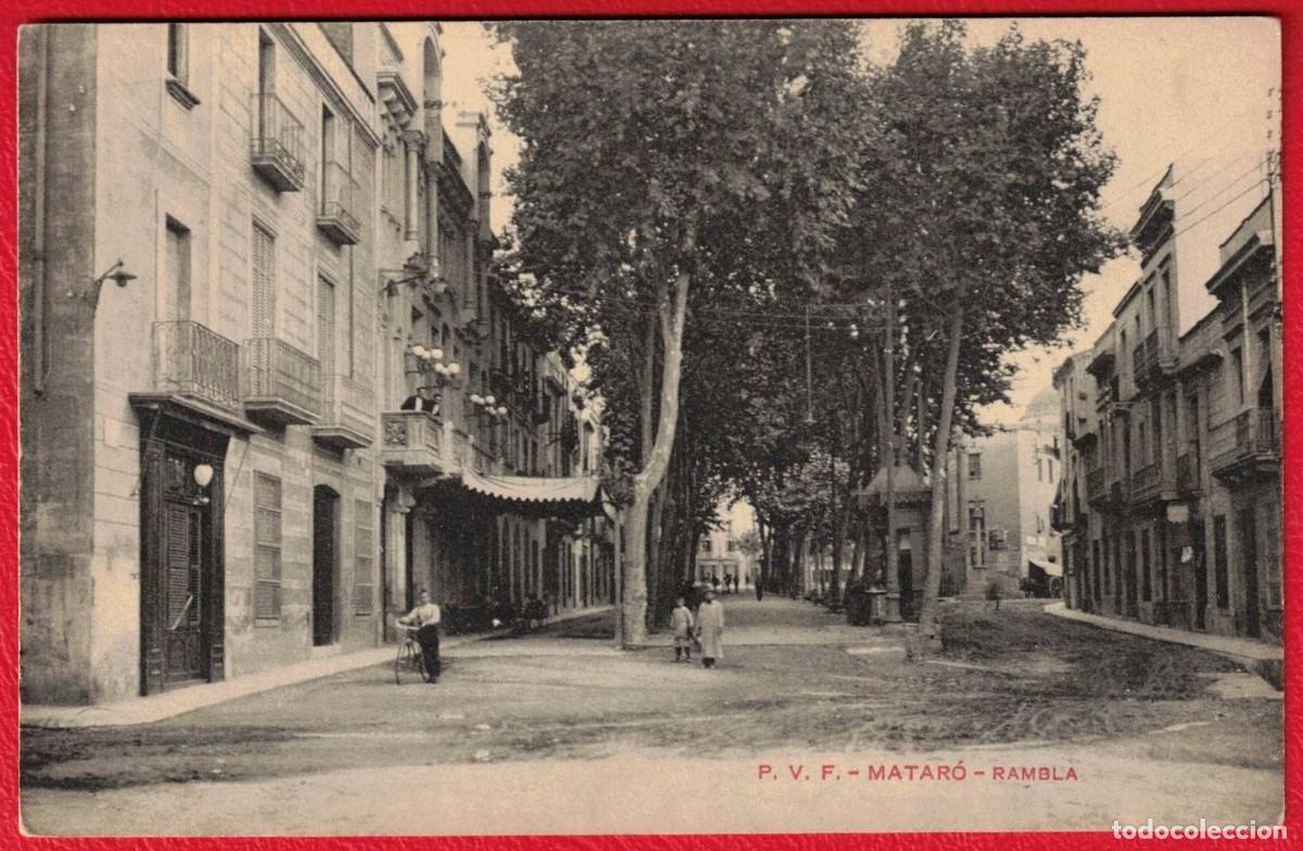 Postales: MATAR&Oacute; - RAMBLA - P.V.F. - Foto 1