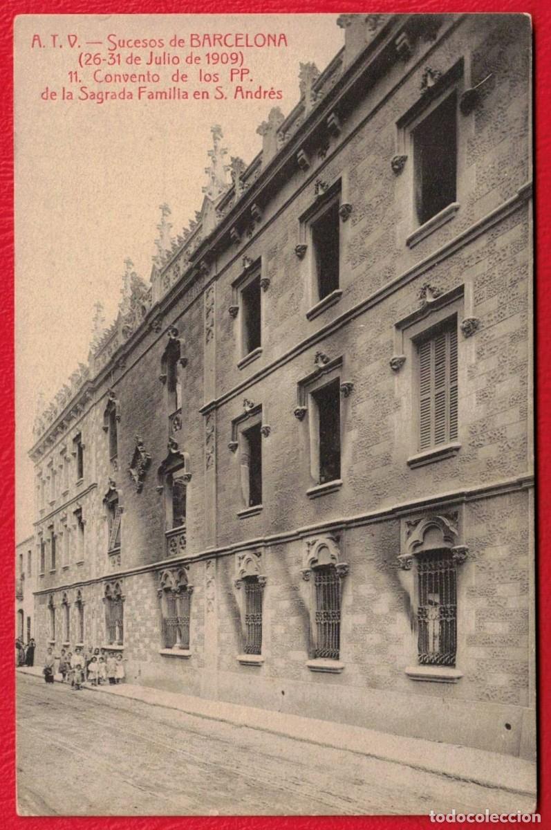 Postales: SUCESOS DE BARCELONA SEMANA TRAGICA 26-31 JULIO 1909 IGLESIA DE SANTA MADRONA