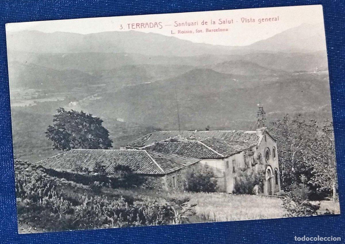 Postales: 3. TERRADAS. SANTUARI DE LA SALUT. VISTA GENERAL. L. ROISIN, FOT.