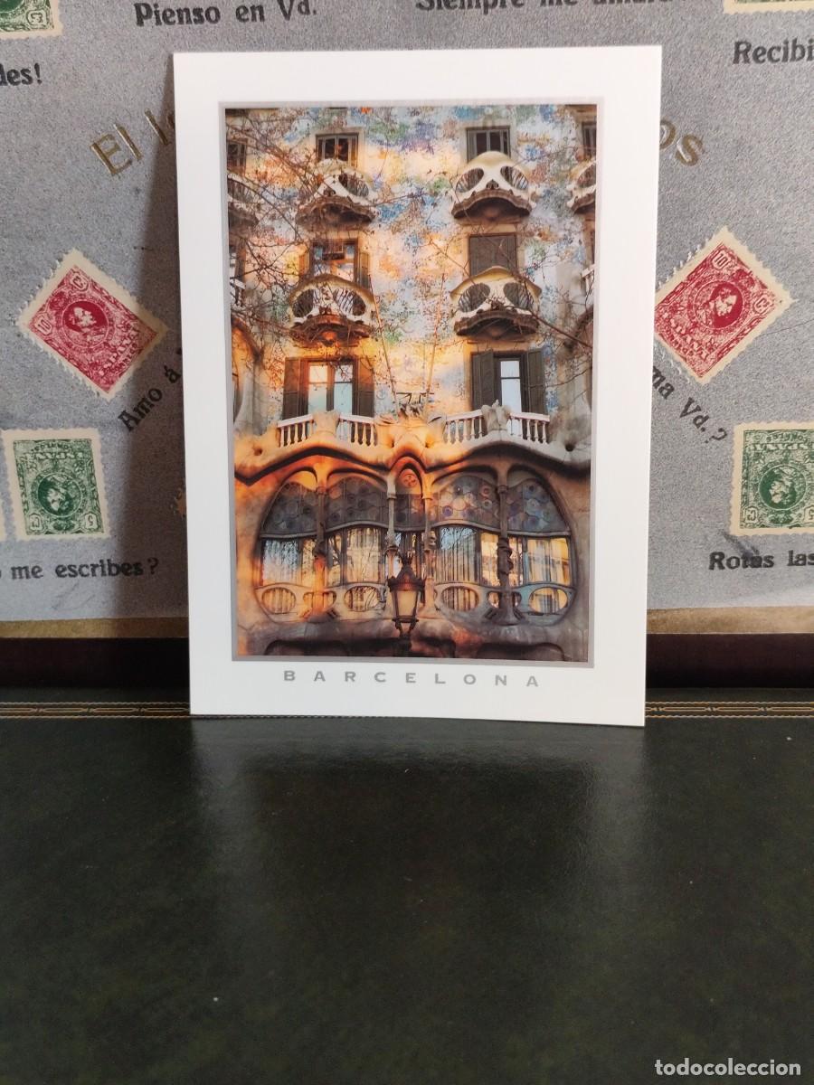 Postales: P5909 Postal Barcelona 3093 Casa Batllo Triangle
