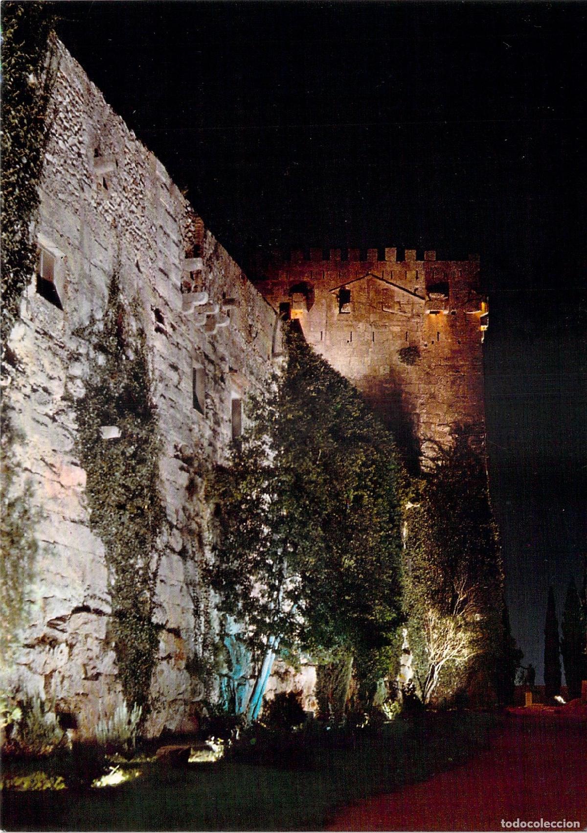Postales: Postal de Tarragona - Paseo Arqueol&oacute;gico y Torre del Arzobispo de Noche