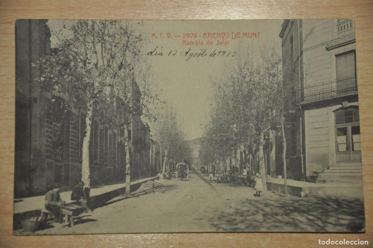 Postales: postal arenys de munt, rambla de jalpi, atv 2978