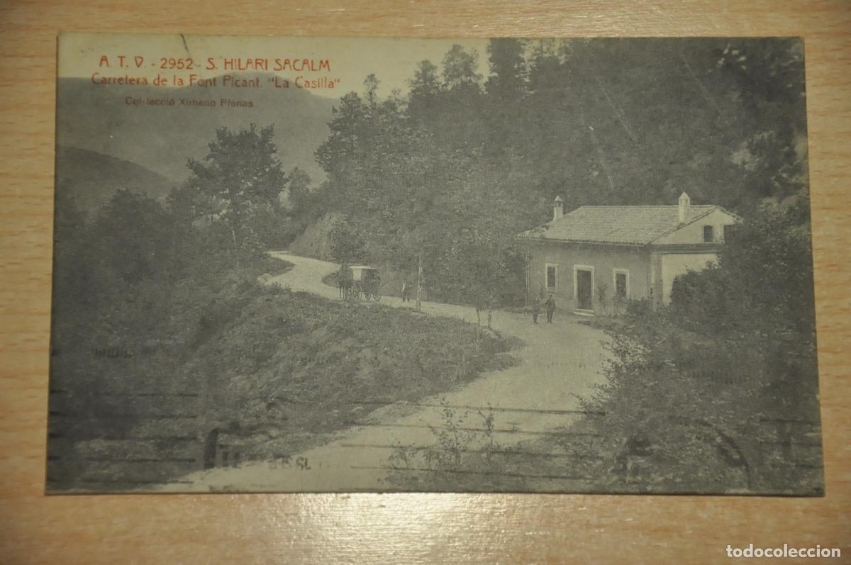 Postales: postal s.hilari sacalm, carretera de la font picant la casilla, atv 2952