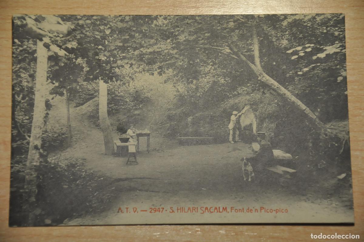 Postales: postal s.hilari sacalm, font d&acute;en pico-pico, atv 2947