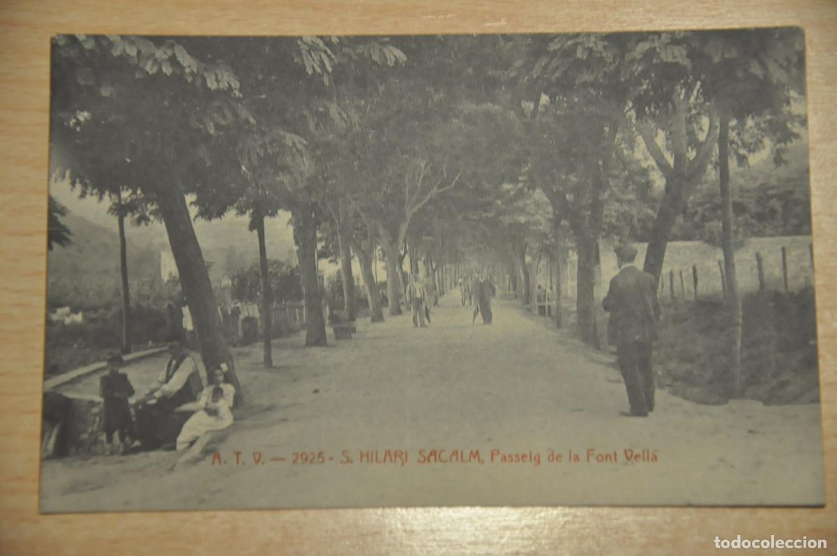 Postales: postal s.hilari sacalm, passeig de la font vella, atv 2925