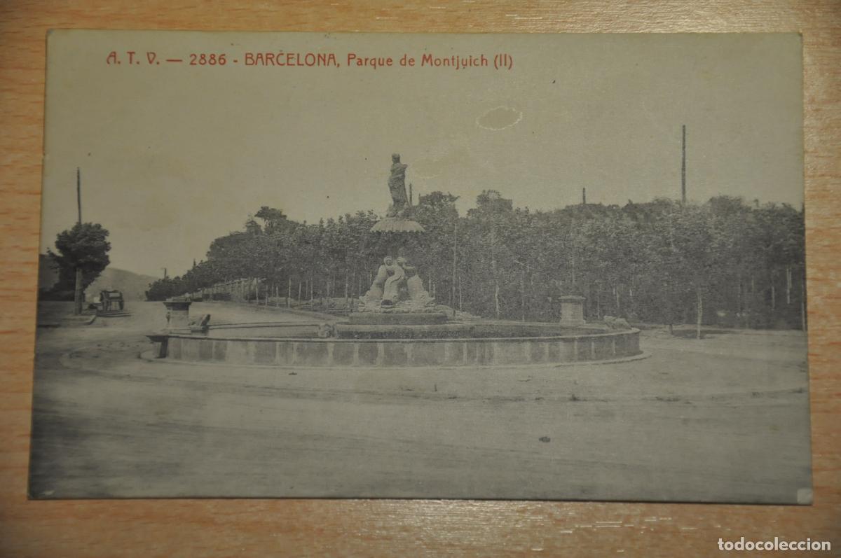 Postales: postal barcelona, parque de montjuich (II), atv 2886