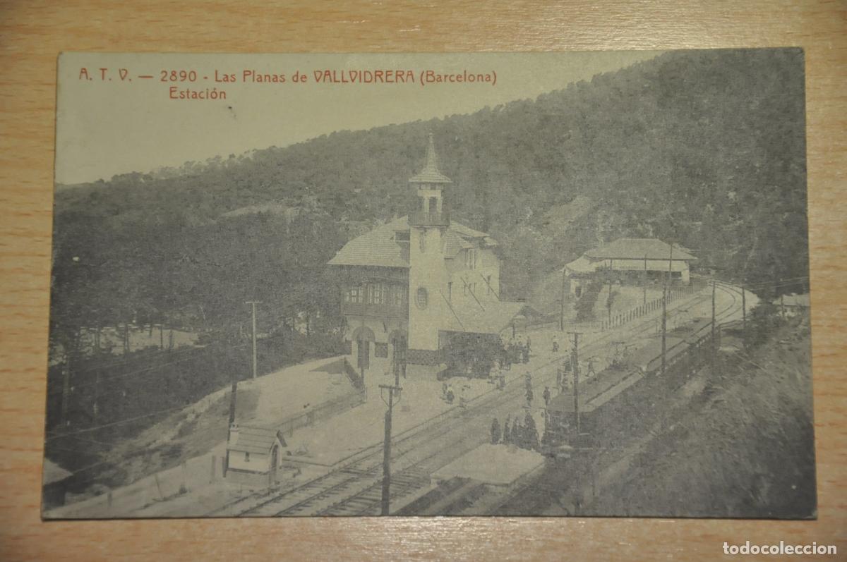 Postales: postal las planas de vallvidrera (barcelona), estacion, atv 2890