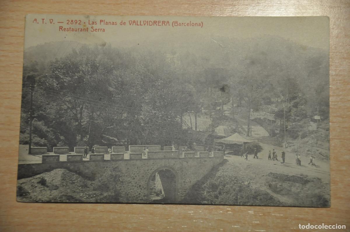 Postales: postal las planas de vallvidrera (barcelona), restaurant serra, atv 2892