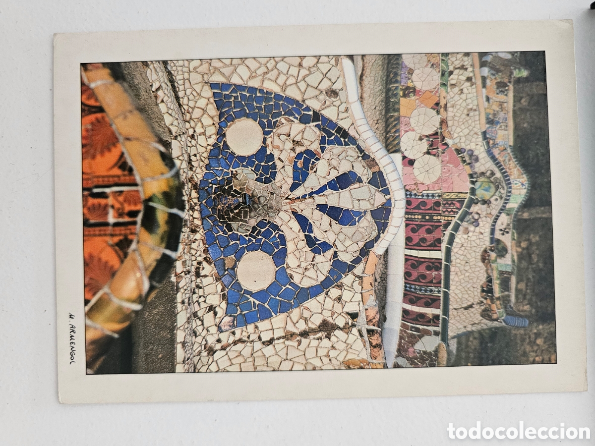 Postales: Postal de Barcelona Bancos A. GAUDI, Tretzevents 1987 Barcelona 92 Olimpiadas Foto Manel Armengol
