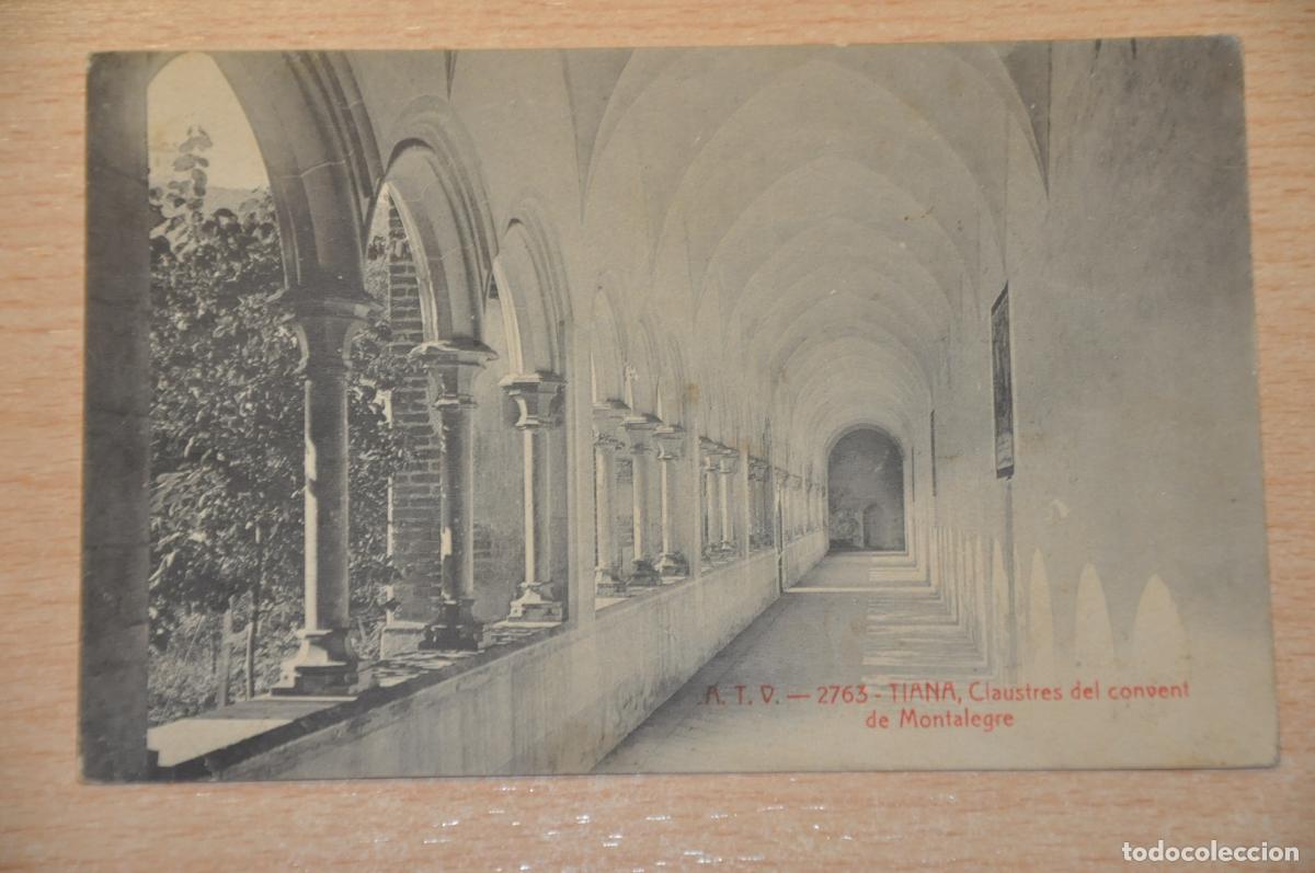 Cartes Postales: postal tiana, claustres del convent de montalegre, atv 2763
