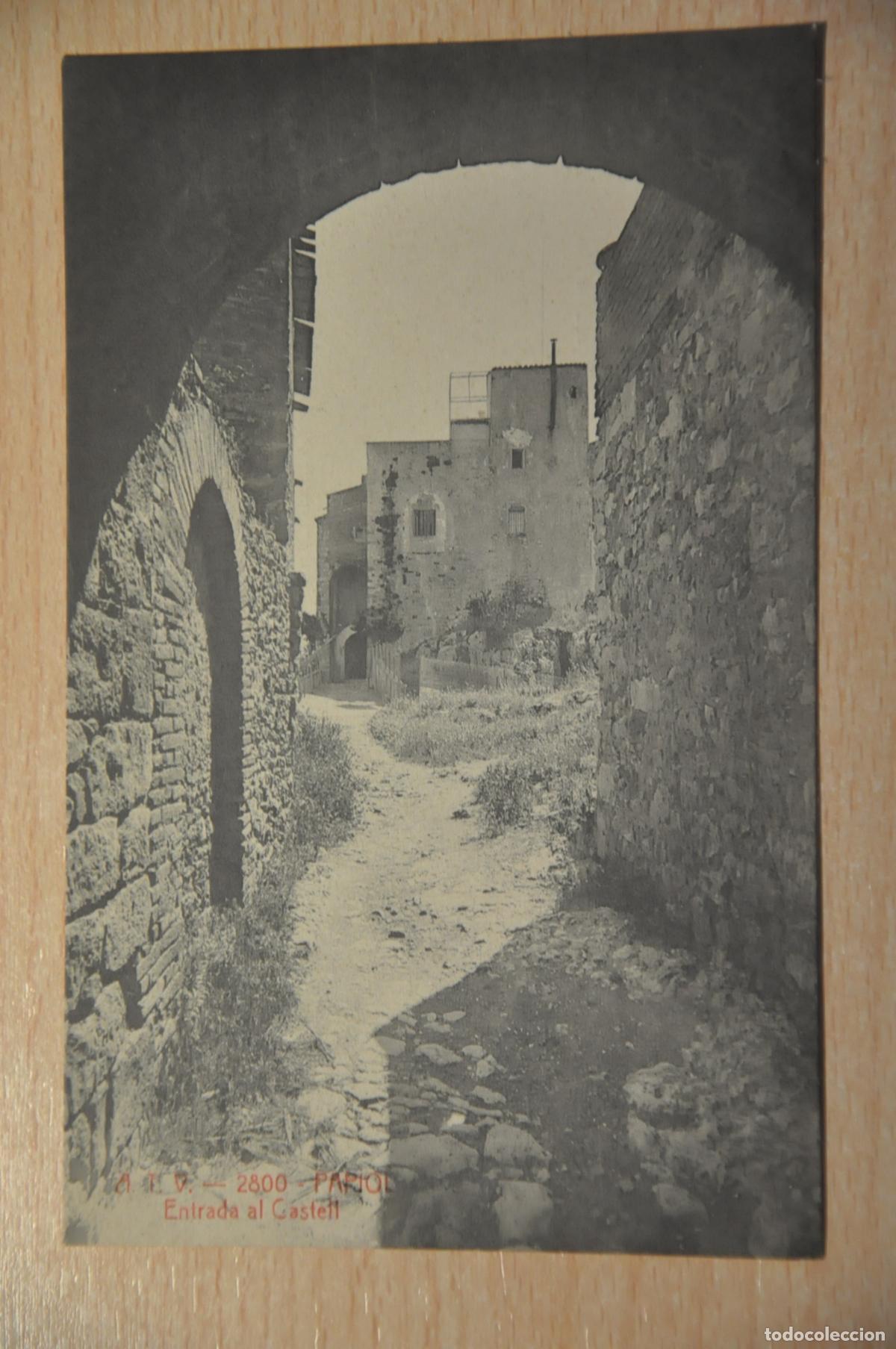 Cartes Postales: postal papiol, entrada al castell, atv 2800