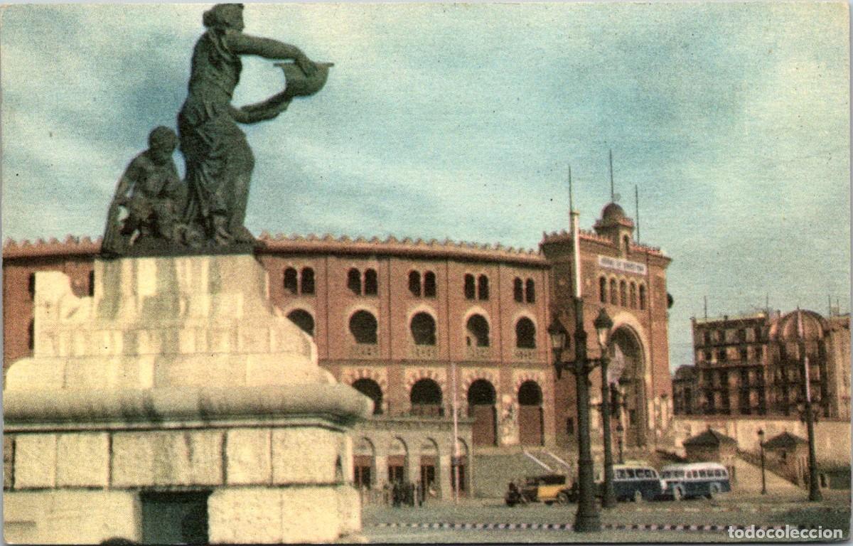 Postales: Barcelona - Plaza de Toros - Foto Muller - Editorial Mayfe - n&ordm; 71 - Coloreada - 139x88mm